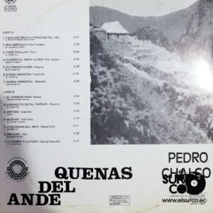 Disco de Vinilo Pedro Chalco - Quenas Del Ande Vinyl Record