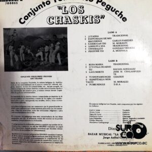Disco de Vinilo Conjunto Folklórico Peguche Los Chasquis - Conjunto Folklórico Peguche Los Chasquis Vinyl Record