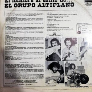 Disco de Vinilo El Grupo Altiplano - El Folklore Al Estilo De El Grupo Altiplano Vinyl Record