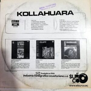 Disco de Vinilo Conjunto Kollahuara - Kollahuara Vinyl Record