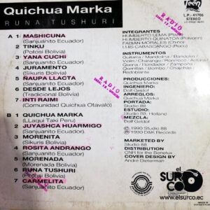Disco de Vinilo Quichua Marka - Runa Tushuri Vinyl Record