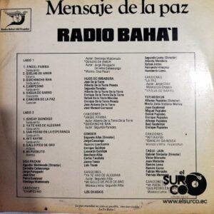 Disco de Vinilo Varios - Mensaje De La Paz Radio Bahai Vinyl Record