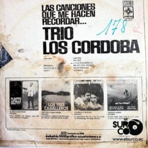 Disco de Vinilo Trio Los Córdoba - Las Canciones Que Me Hacen Recordar Vinyl Record