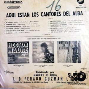 Disco de Vinilo Los Cantores Del Alba - Aquí Están Los Cantores Del Alba Vinyl Record