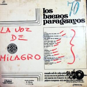 Disco de Vinilo Los Buenos Paraguayos - Los Buenos Paraguayos Vinyl Record