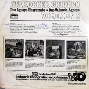 Disco de Vinilo Varios - Atardecer Criollo Vol 2 Vinyl Record