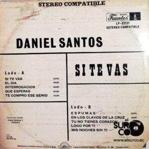 Disco de Vinilo Daniel Santos - Si Te Vas Vinyl Record