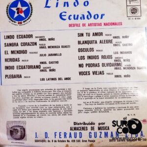 Disco de Vinilo Varios - Lindo Ecuador Vinyl Record
