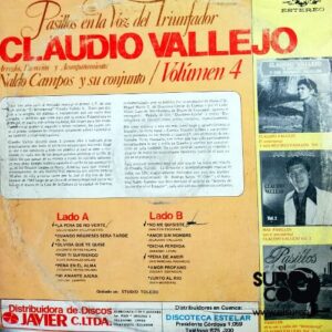 Disco de Vinilo Claudio Vallejo - Pasillos En La Voz Del Triunfador Vinyl Record