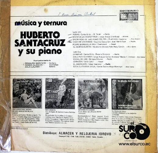 Disco de Vinilo Humberto Santacruz - Música Y Ternura Vinyl Record
