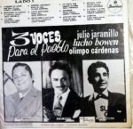 Disco de Vinilo Julio Jaramillo - 3 Voces Para El Pueblo Vinyl Record