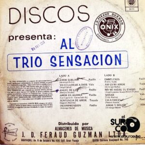 Disco de Vinilo Varios - Discos Onix Presenta Al Trío Sensación Vinyl Record