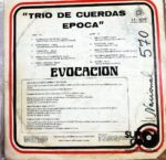 Disco de Vinilo Trío De Cuerdas Época - Evocación Vinyl Record