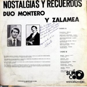 Disco de Vinilo Dúo Montero Y Zalamea - Nostalgias Y Recuerdos Vinyl Record