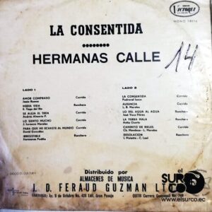 Disco de Vinilo Hermanas Calle - La Consentida Vinyl Record