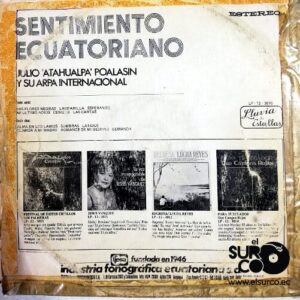 Disco de Vinilo Julio Atahualpa Poalasin - Sentimiento Ecuatoriano Vinyl Record