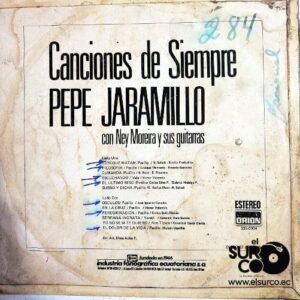 Disco de Vinilo Pepe Jaramillo - Canciones De Siempre Vinyl Record