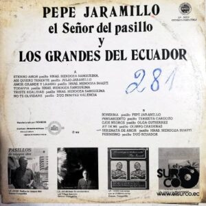 Disco de Vinilo Pepe Jaramillo - El Señor Del Pasillo Y Los Grandes De Ecuador Vinyl Record