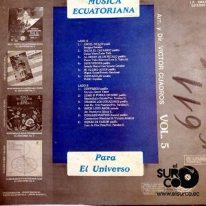 Disco de Vinilo Varios - Música Ecuatoriana Para El Universo Vinyl Record