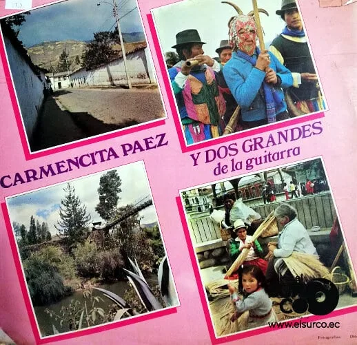 Disco de Vinilo Carmencita Paz - Dos Grandes De La Guitarra Vinyl Record