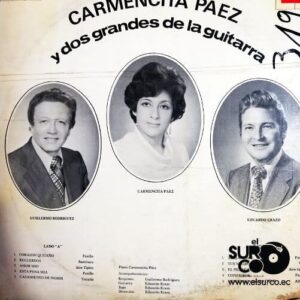 Disco de Vinilo Carmencita Paz - Dos Grandes De La Guitarra Vinyl Record