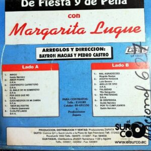 Disco de Vinilo Margarita Lugue - De Fiesta Y De Peña Vinyl Record