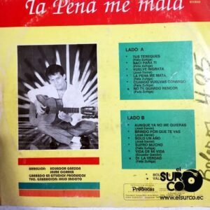 Disco de Vinilo Félix Zúñiga - La Pena Me Mata Vinyl Record