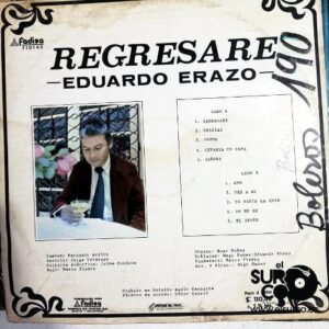 Disco de Vinilo Eduardo Erazo - Regresaré Vinyl Record