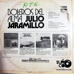 Disco de Vinilo Julio Jaramillo - Boleros Del Alma Vinyl Record