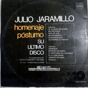 Disco de Vinilo Julio Jaramillo - Homenaje Póstumo Vinyl Record