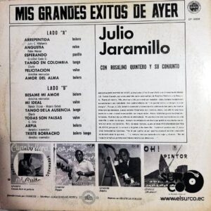 Disco de Vinilo Julio Jaramillo - Mis Grandes Éxitos De Ayer Vinyl Record