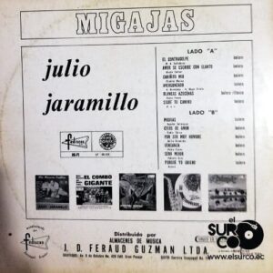 Disco de Vinilo Julio Jaramillo - Migajas Vinyl Record