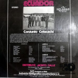 Disco de Vinilo Conjunto Cotacachi - Homenaje A Ecuador Vinyl Record