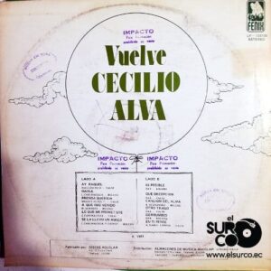 Disco de Vinilo Cecilio Alva - Vuelve Cecilio Alva Vinyl Record
