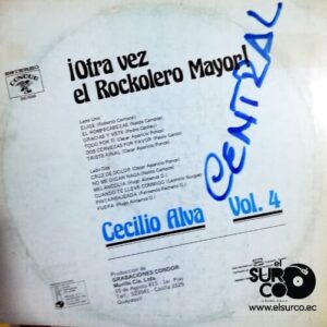 Disco de Vinilo Cecilio Alva - Otra Vez El Rockolero Mayor Vol 4 Vinyl Record