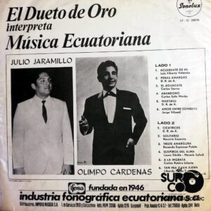 Disco de Vinilo Julio Jaramillo - Olimpo Cárdenas Música Ecuatoriana Vinyl Record