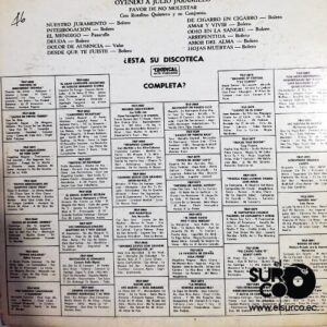 Disco de Vinilo Julio Jaramillo - Oyendo A Julio Jaramillo Favor De No Molestar Vinyl Record