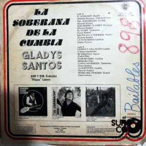 Disco de Vinilo Gladys Santos - La Soberana De La Cumbia Vinyl Record