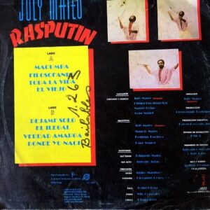 Disco de Vinilo July Mateo  - Rasputin Vinyl Record