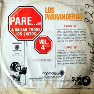 Disco de Vinilo Los Parranderos - Parese A Bailar Todos Los Éxitos Vol 4 Vinyl Record