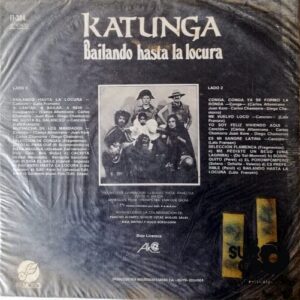 Disco de Vinilo Katunga - Bailando Hasta La Locura Vinyl Record