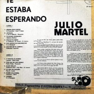 Disco de Vinilo Julio Martel - Los Éxitos De Julio Martel Vinyl Record