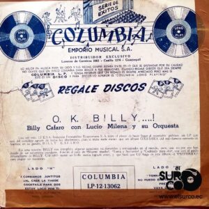 Disco de Vinilo Billy Cafaro - Ok Billy Vinyl Record