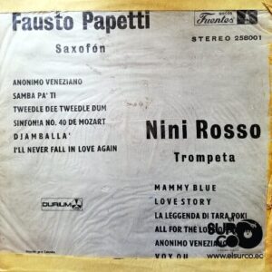 Disco de Vinilo Fauto Papetti - Nini Rosso Vinyl Record