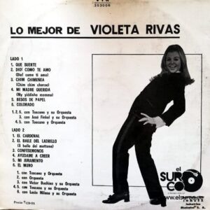 Disco de Vinilo Violeta Rivas - Lo Mejor De Violeta Rivas Vinyl Record
