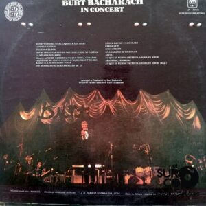 Disco de Vinilo Burt Bacharach - In Concert Vinyl Record