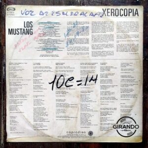 Disco de Vinilo Los Mustang - Xerocopia (Promocional) Vinyl Record