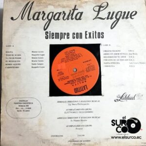Disco de Vinilo Margarita Lugue - Solita Siempre Con Éxitos Vinyl Record