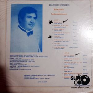 Disco de Vinilo Martín Osorio - Romántico Y Latinoamericano Vinyl Record