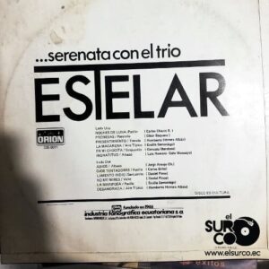 Disco de Vinilo Trío Estelar - Serenata Vinyl Record